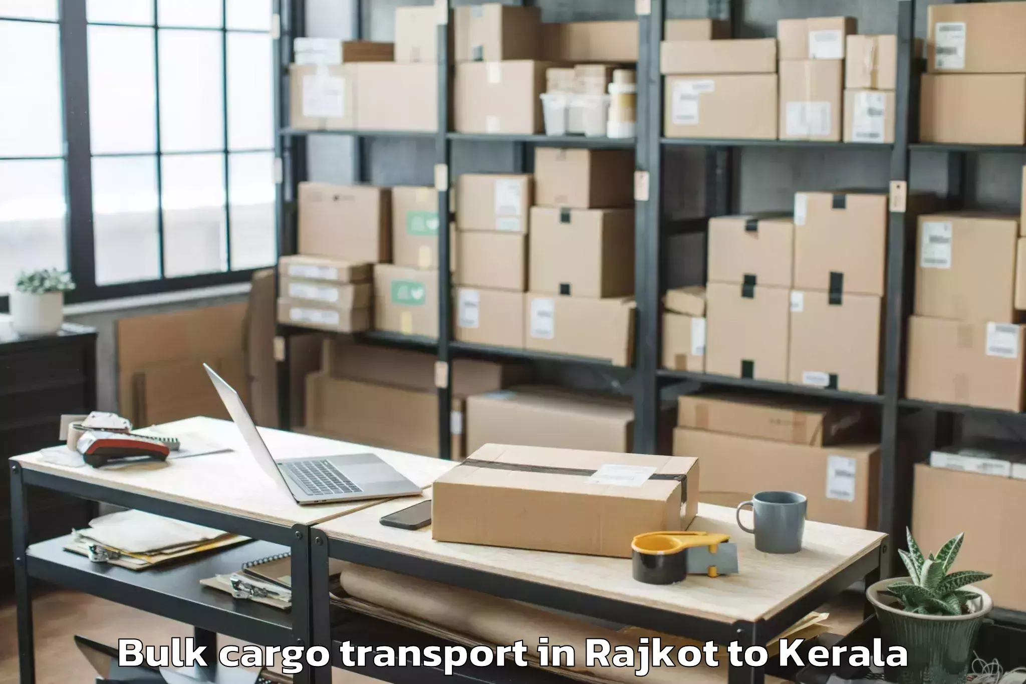 Book Rajkot to Kannur Bulk Cargo Transport Online